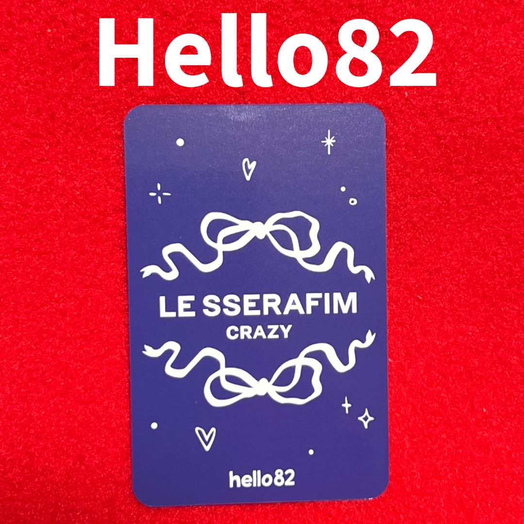 LE SSERAFIM crazy Hello82 リボン トレカ チェウォン Le Sserafim Crazy Hello82 Crazy チェウォン Ribbon Ver. 購入