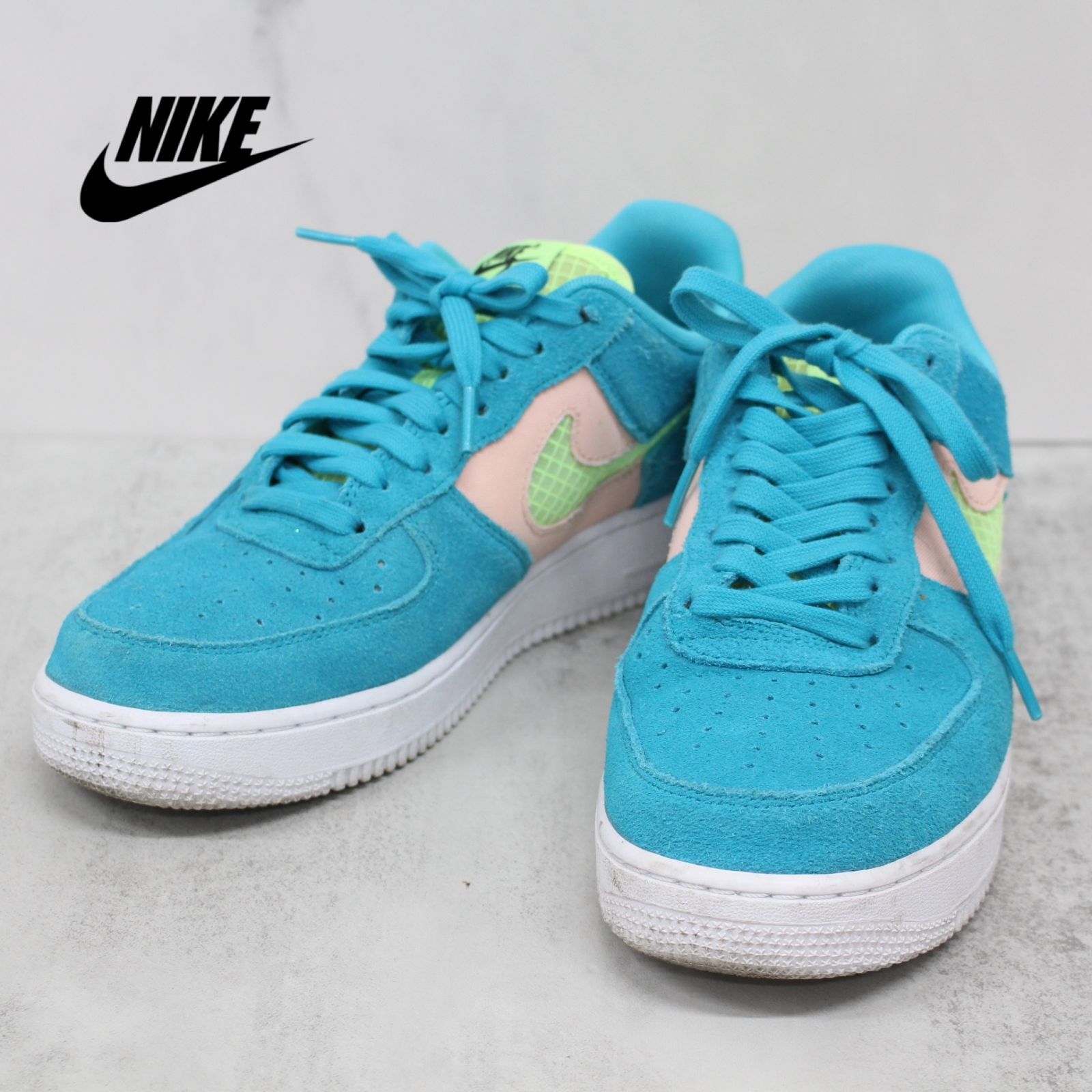 S027)NIKE AIR FORCE 1'07 LV8 スニーカー オラクルアクア ゴースト