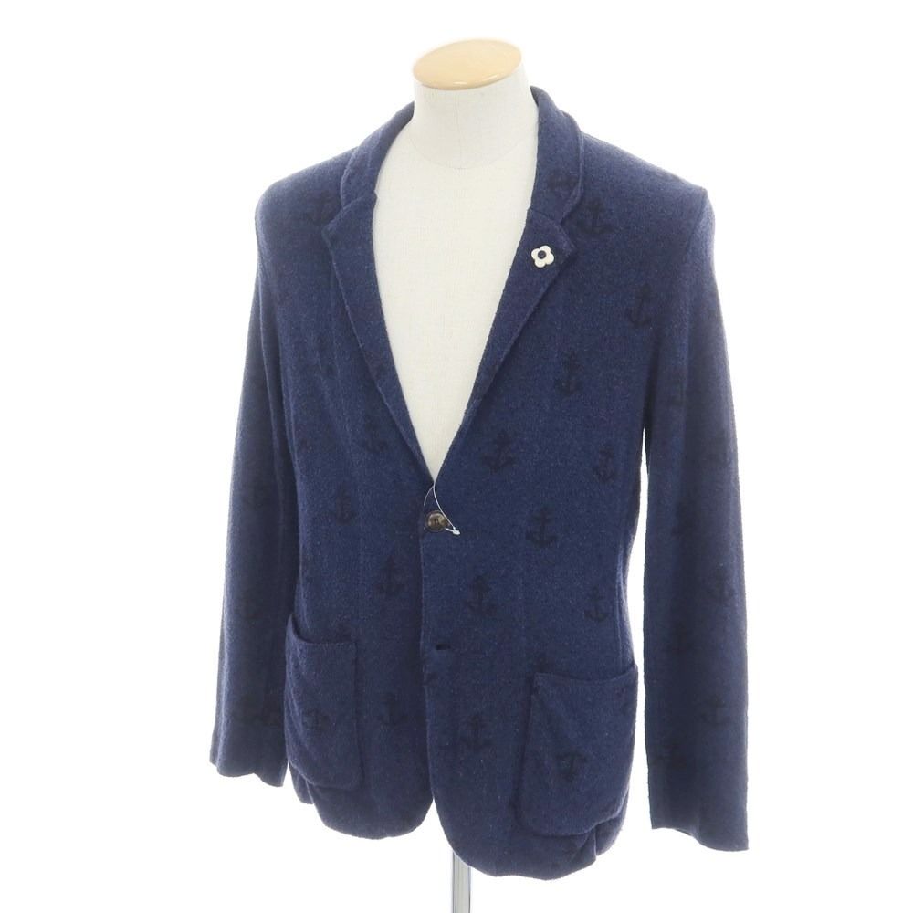 中古】ラルディーニ LARDINI パイルコットンナイロン ニットジャケット 