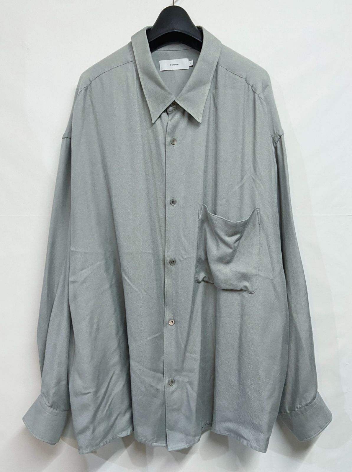 Graphpaper | グラフペーパー VISCOSE REGULAR COLLAR BIG SLEEVE SHIRT ビスコース レギュラーカラー ビッグスリーブシャツ