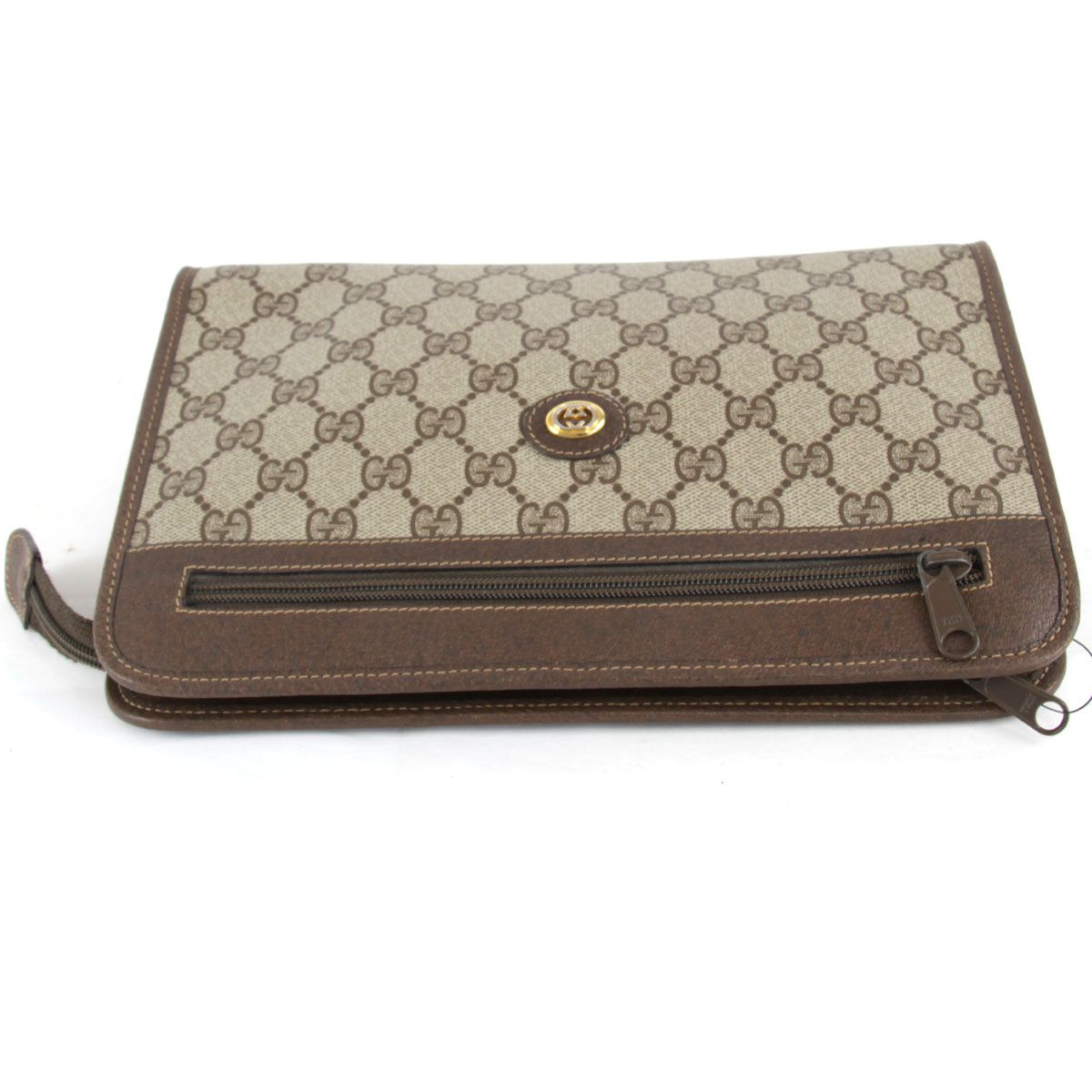 GUCCI 　グッチ　GGキャンバス　セカンドバッグ　PVCレザー GUCCI グッチ GGキャンバス セカンドバッグ PVCレザー