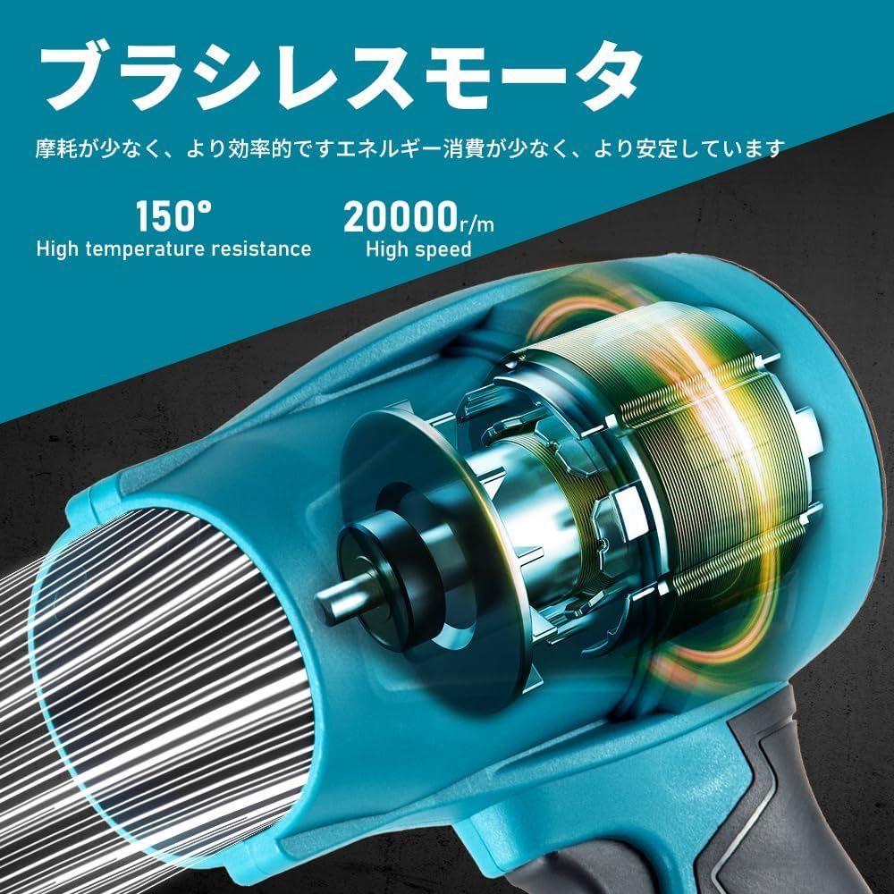 静音、爆風】ブラシレスモーター ターボジェットファン マキタ