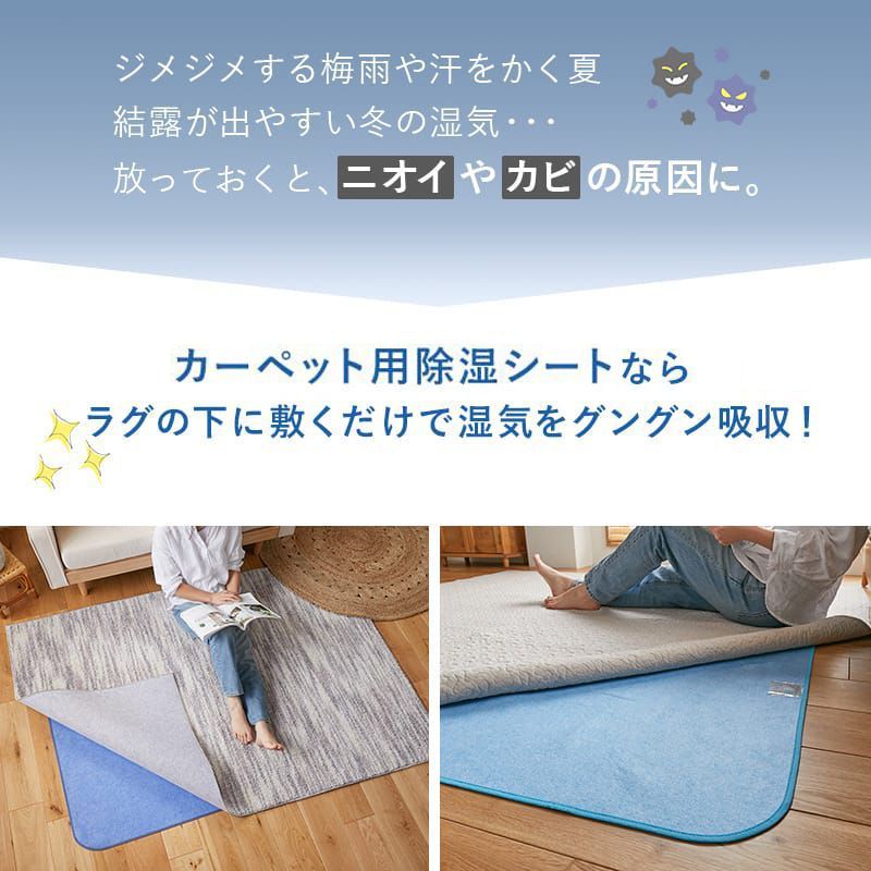 170x230cm クラリノ ブルー
