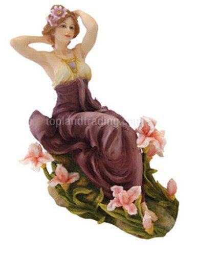 セール！即納！アルフォンス・ミュシャ・コレクション アールヌーボー 「白日夢」 美しい女性彫像 彫刻 高さ18ｃｍ/ 書斎 カフェ リビング 贈り物(輸入品)