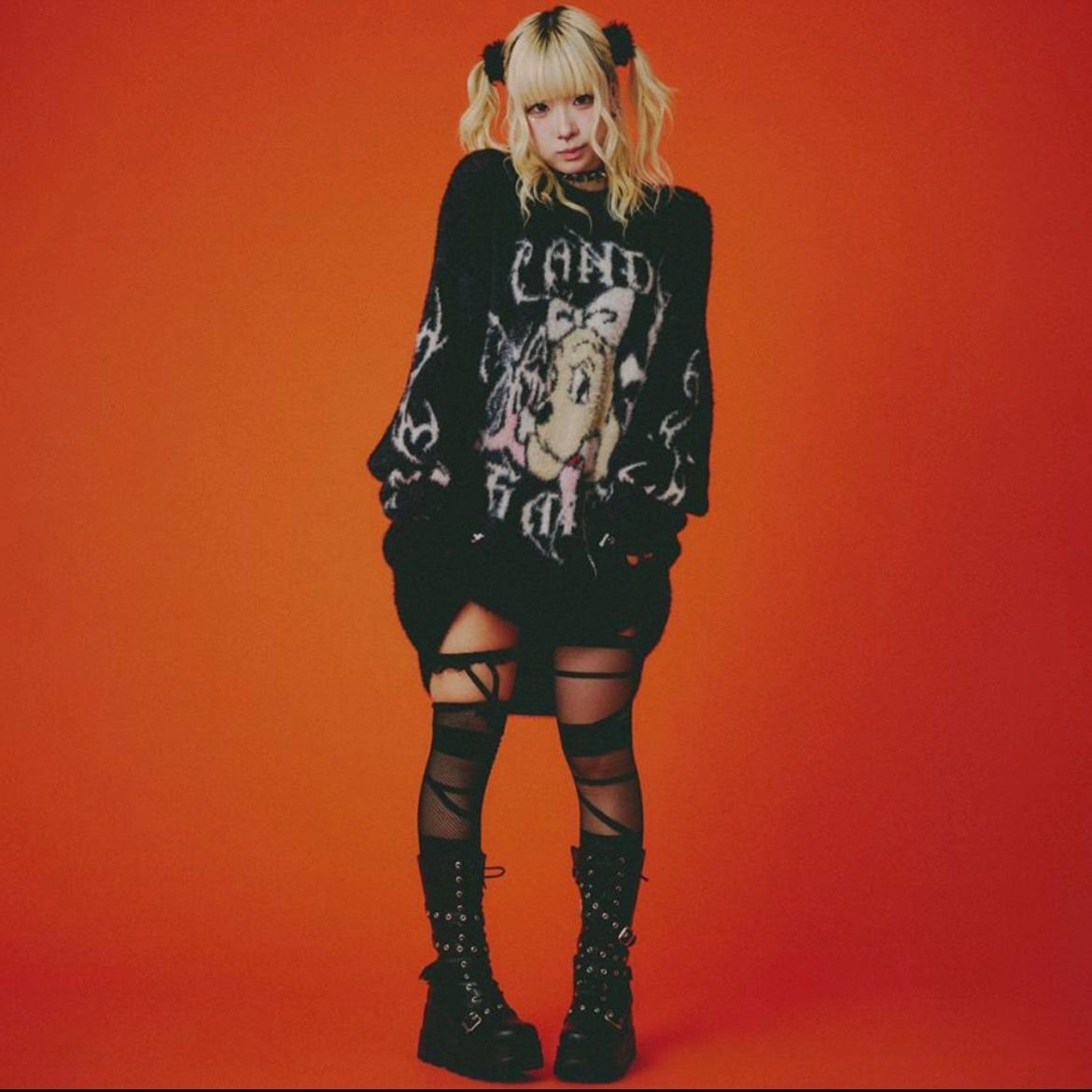 ☆【新作】【GALFY／ガルフィー・ふわふわダークキャンディーニット