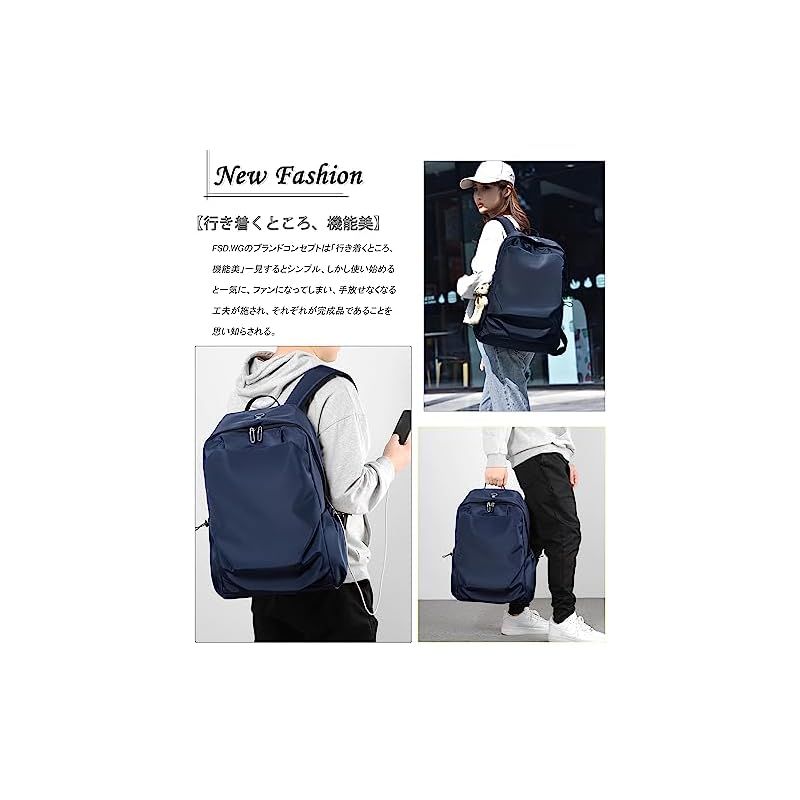 [RAKEE] リュック おしゃれ バックパック 人気 カジュアルリュック 大容量 防水 丈夫 タウンリュック ブラック