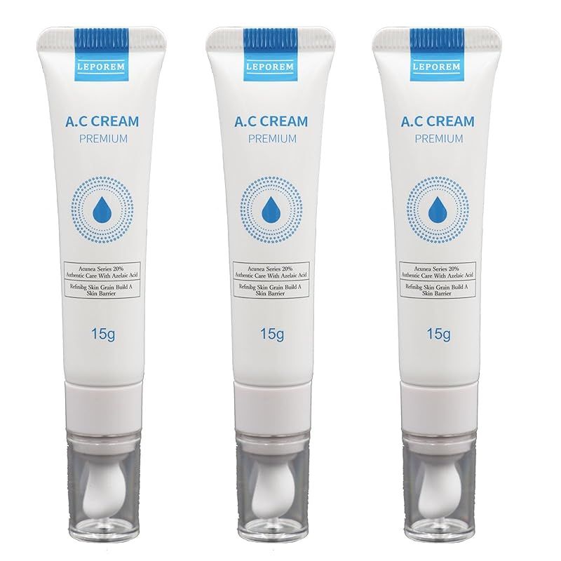 LEPOREM アゼライン酸 高濃度 20%配合 ACプレミアムクリーム 15g azelaic acid 保湿 ACUNEAシリーズ ((プレミアム3本))