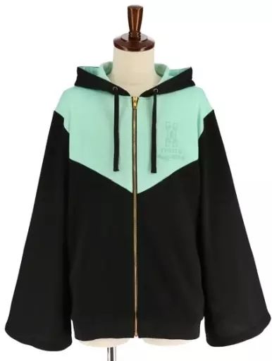 鬼滅の刃　時透無一郎　パーカー 中古】衣類 時透無一郎 イメージパーカー ブラック×グリーン L