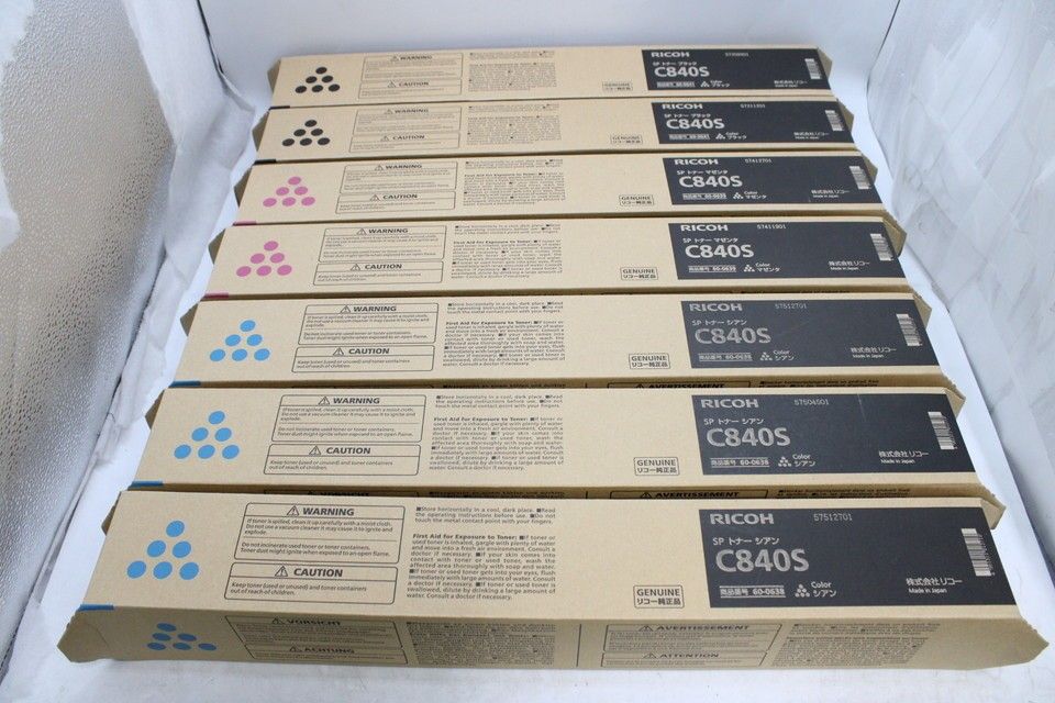 ♥ RICOH 純正 トナー C840S 3色7本 シアン マゼンタ ブラック リコー ITR9SAZ76XPU-D-P33-byebye