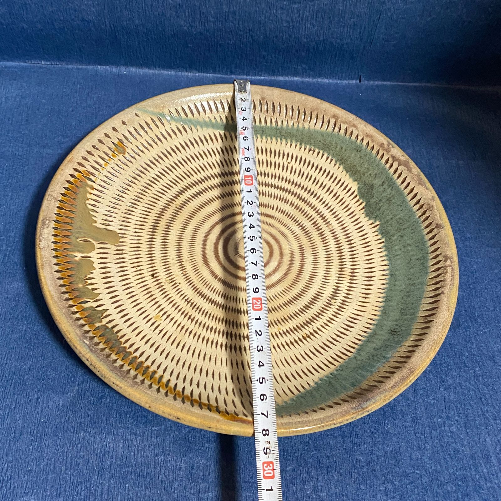 小石原焼 大皿 飛びかんな 小石原焼 皿