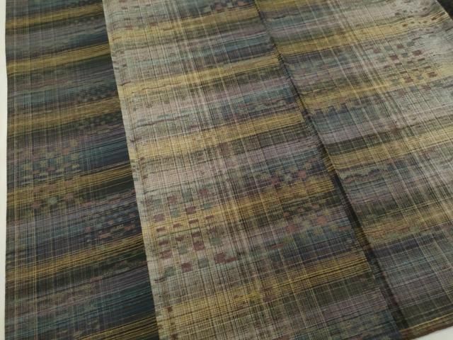 平和屋着物○京都府認定 京の名工 雛屋友禅 紬 霞吉祥文 正絹 逸品