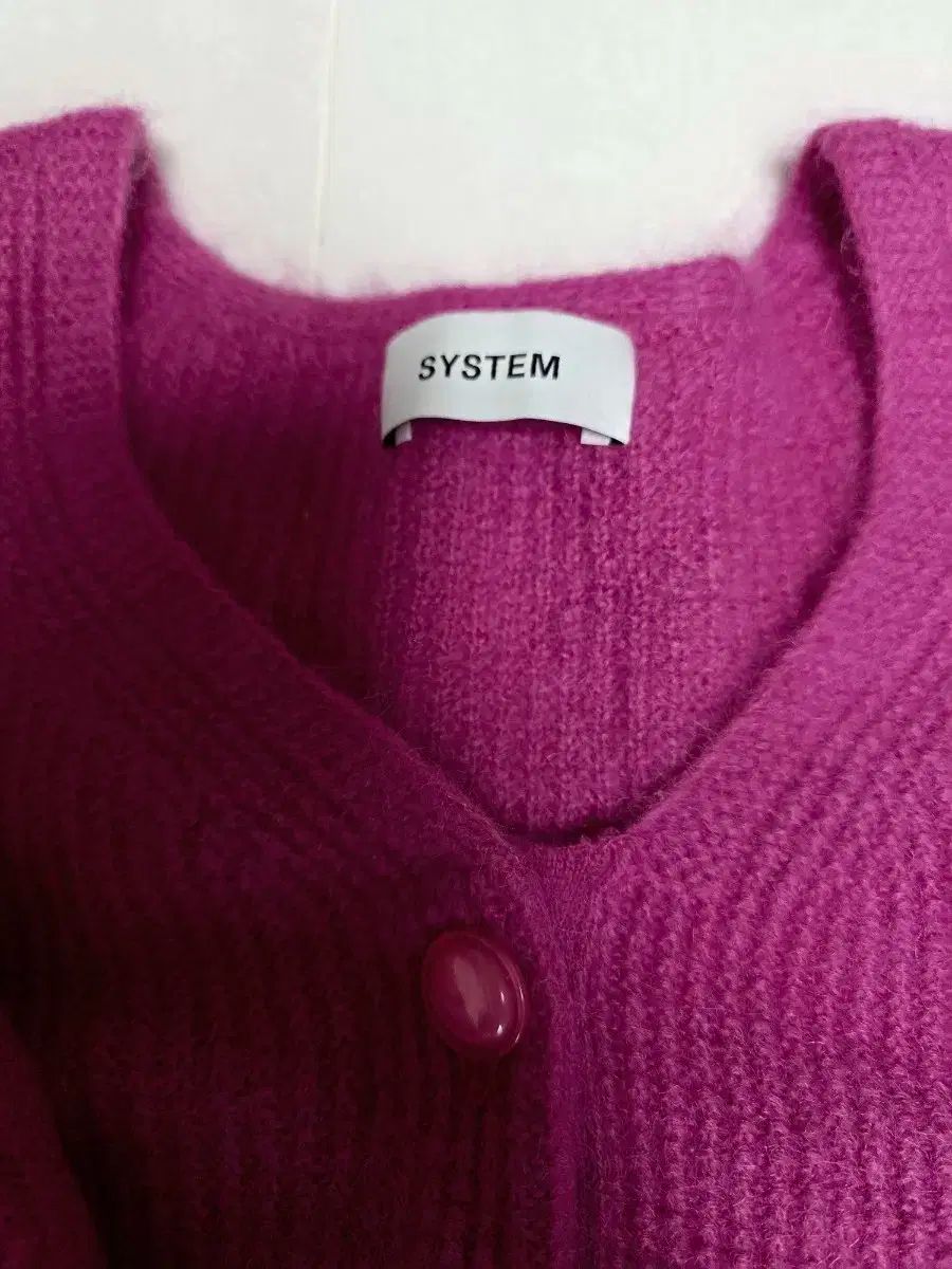 立派な SYSTEM ピンク 色 カーディガン