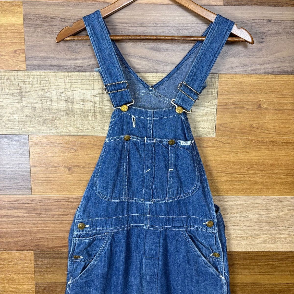 Lee」 オーバーオール S ブルー メンズ USA製 70s Lee デニム