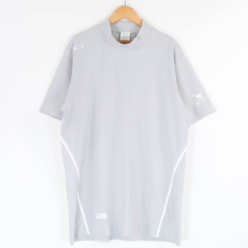 OAKLEY オークリー スカルコレクション ゴルフウェア 1点 XL ポリエステル100％ モックネック ハイネック 半袖 レディース HT517A82