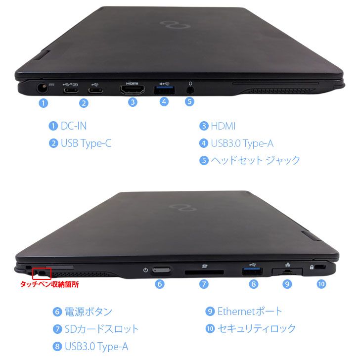 SSD 512GBへ増量！】富士通 U9311X/F 中古 Core i5 Win11 - メルカリ