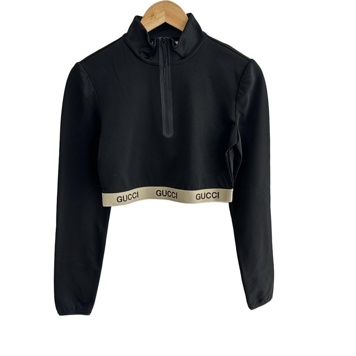GUCCI(グッチ) ジャージ サイズM美品 - 672399 黒×ブラウン