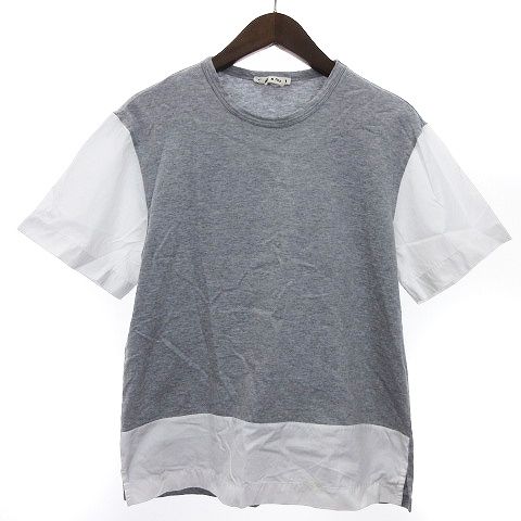 マルニ MARNI Tシャツ カットソー 半袖 異素材ドッキング バイカラー 