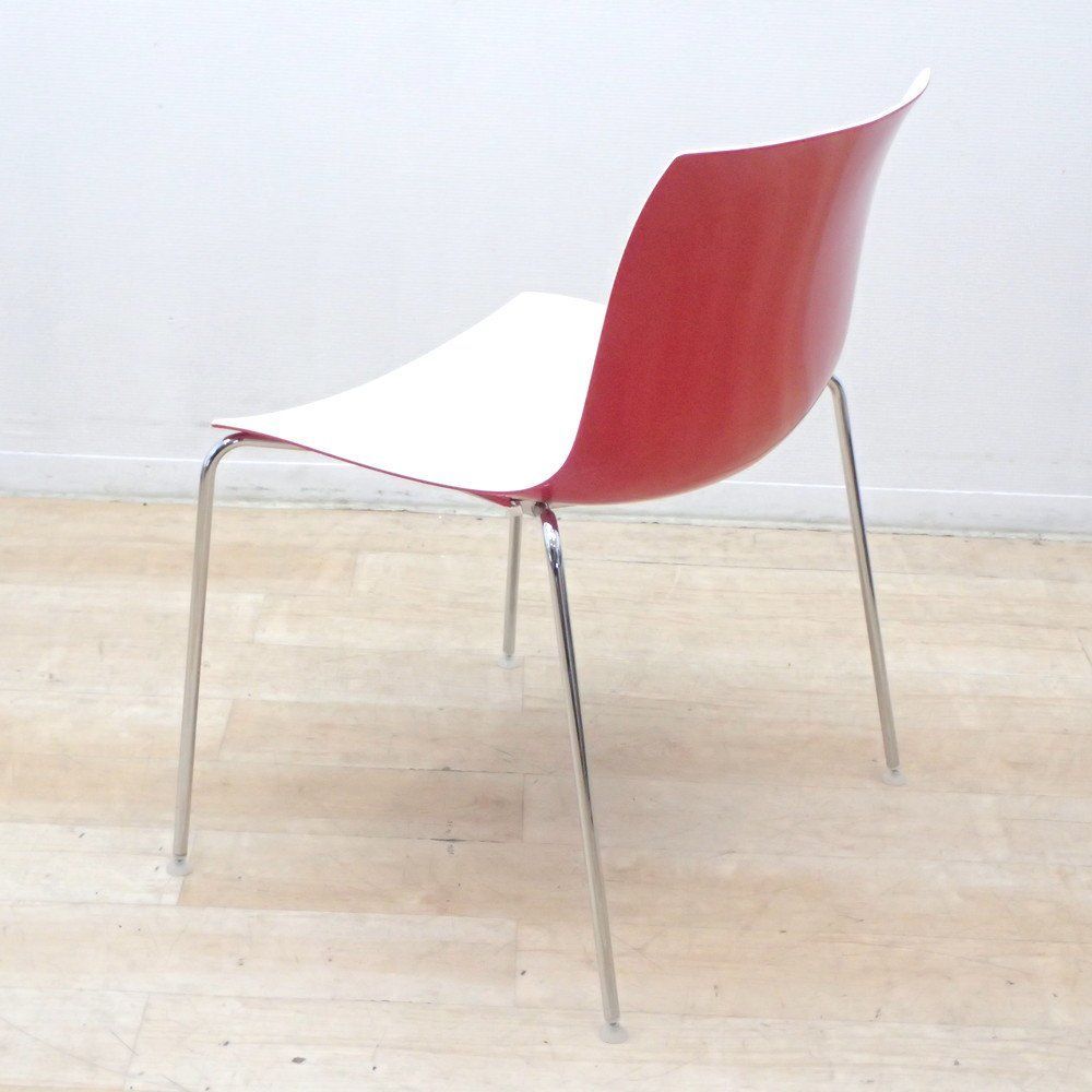 Arper アルペール Catifa53 キャティファ53 ミーティングチェア L491FB G914 レッド スタッキング イタリア EG18725 オフィス家 MARWIL-DEMENAGEMENTS_CH