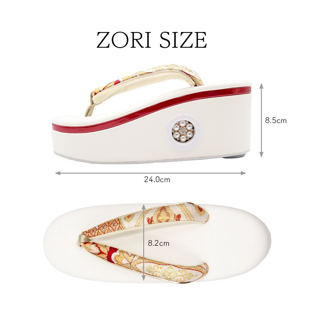 草履バッグ 草履バック 草履バッグセット レッド 赤 パール 鳳凰 金糸