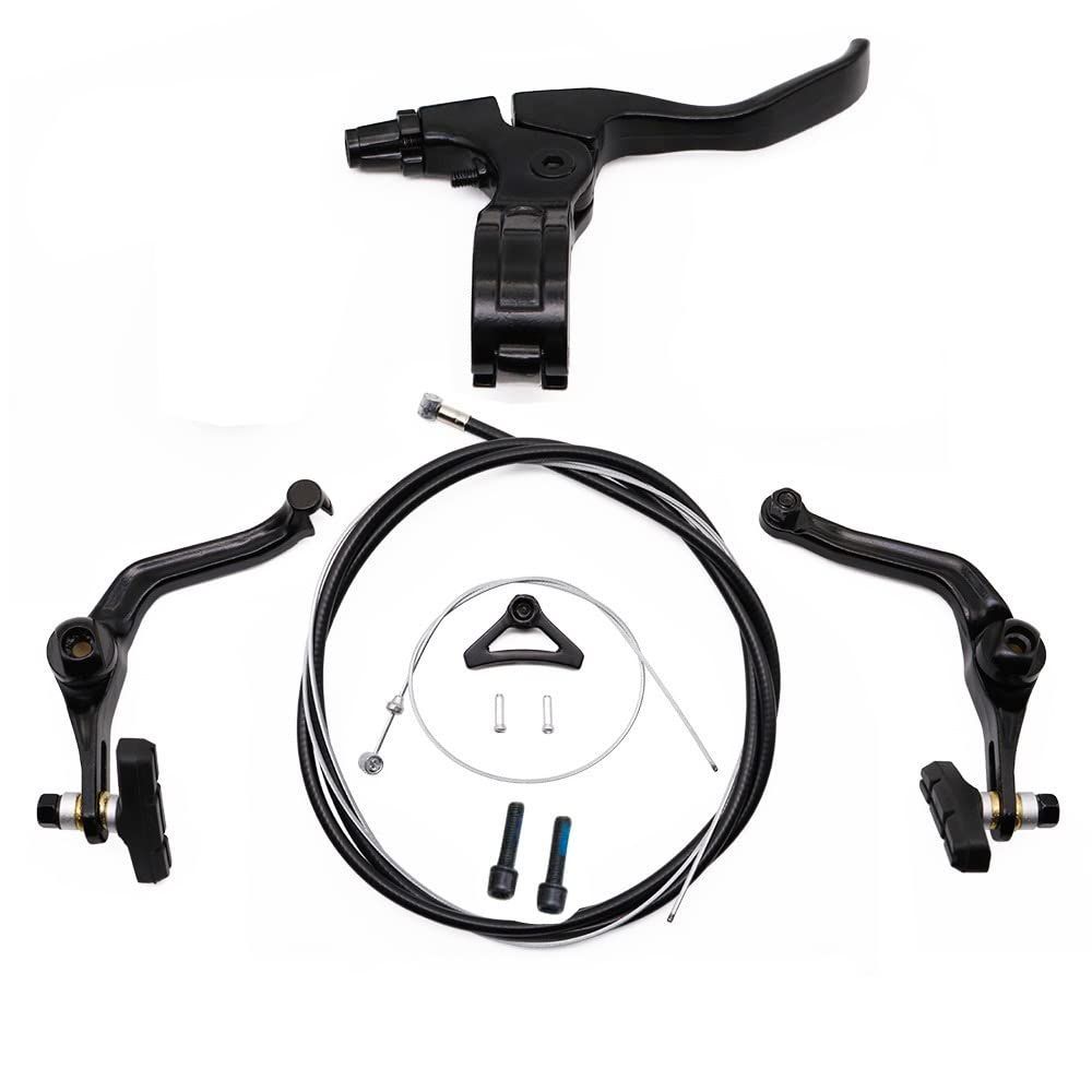 【特価商品】WEERAS BMXリアアロイリムブレーキセット、ブレーキレバー、ブレーキライン、リムブレーキキャリパーセット