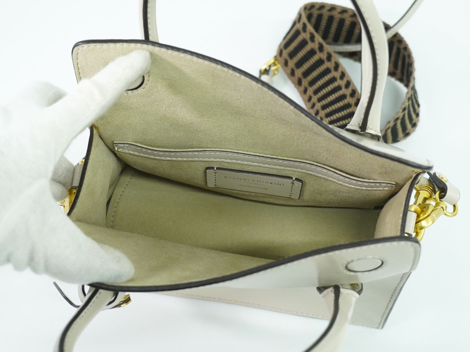 本物 ジャンニ キアリーニ GIANNI CHIARINI レザー 2WAY