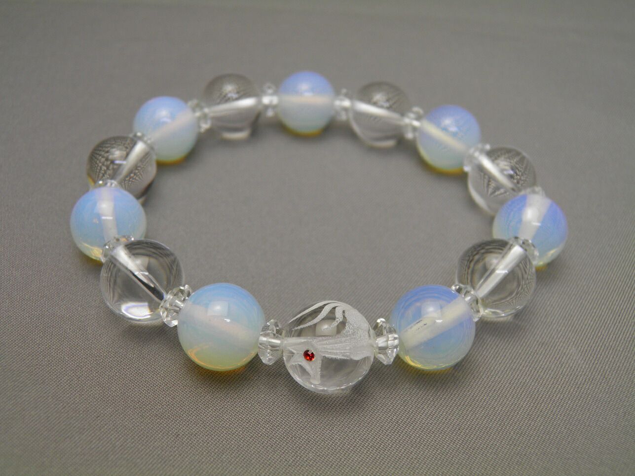 高級天然石 プレシャスオパール ボタンカット 5g トップクォリティ