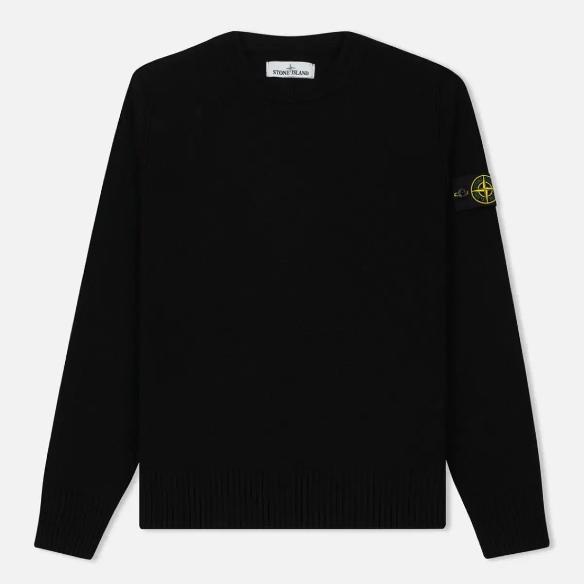 STONE  ウールニット　セーター　ブラック　XXL STONE ISLAND ウールニット セーター ブラック XXL 【公式通販】