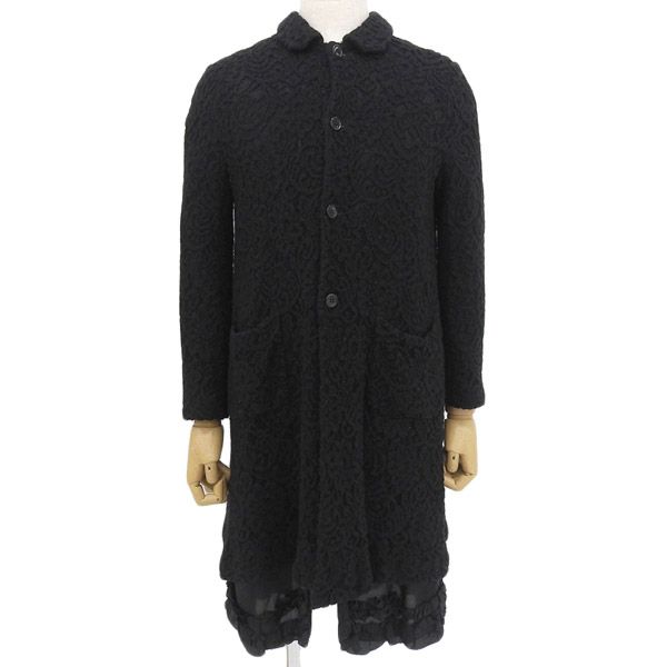 コムデギャルソン コート 裏起毛 COMME des GARCONS 黒 楽天市場】COMME des GARCONS コムデギャルソン コート ブラック