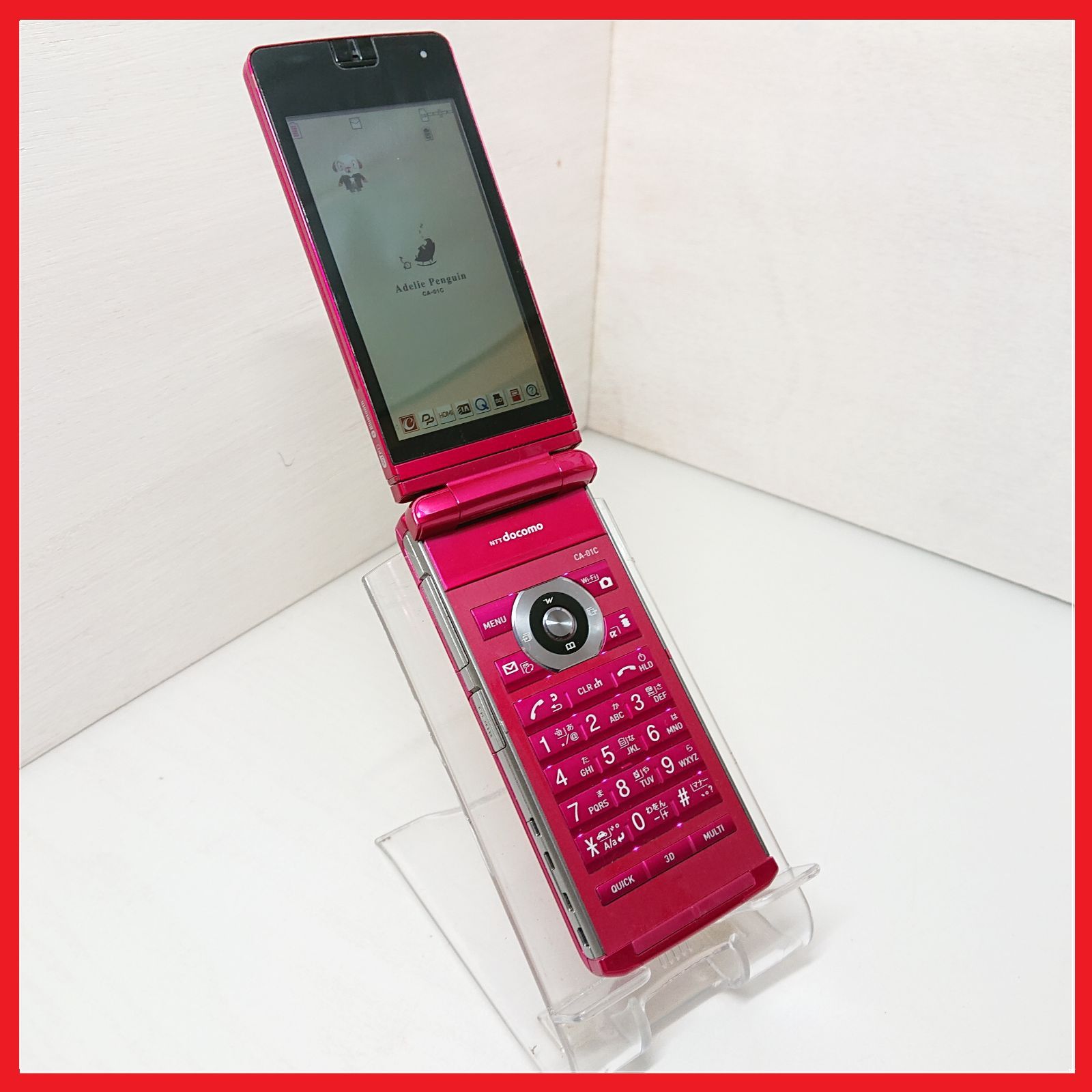 携帯電話本体 ca-01c 16.3メガカメラ搭載のドコモ初のEXILIMケータイ「CA-01C