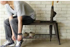 新着商品 ガルト Gart 収納ベンチ クリア 幅79cm 1281 アンブレラスタンドベンチ