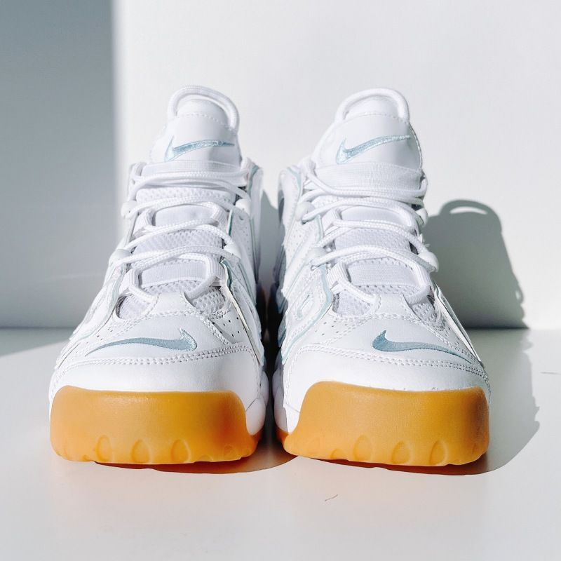 靴 NIKE AIR MORE UPTEMPO GS White Aqua Gum NIKE AIR MORE UPTEMPO GS