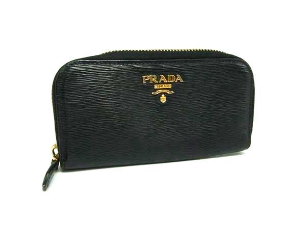 PRADA プラダ レザー ラウンドファスナー 6連 キーケース 鍵入れ