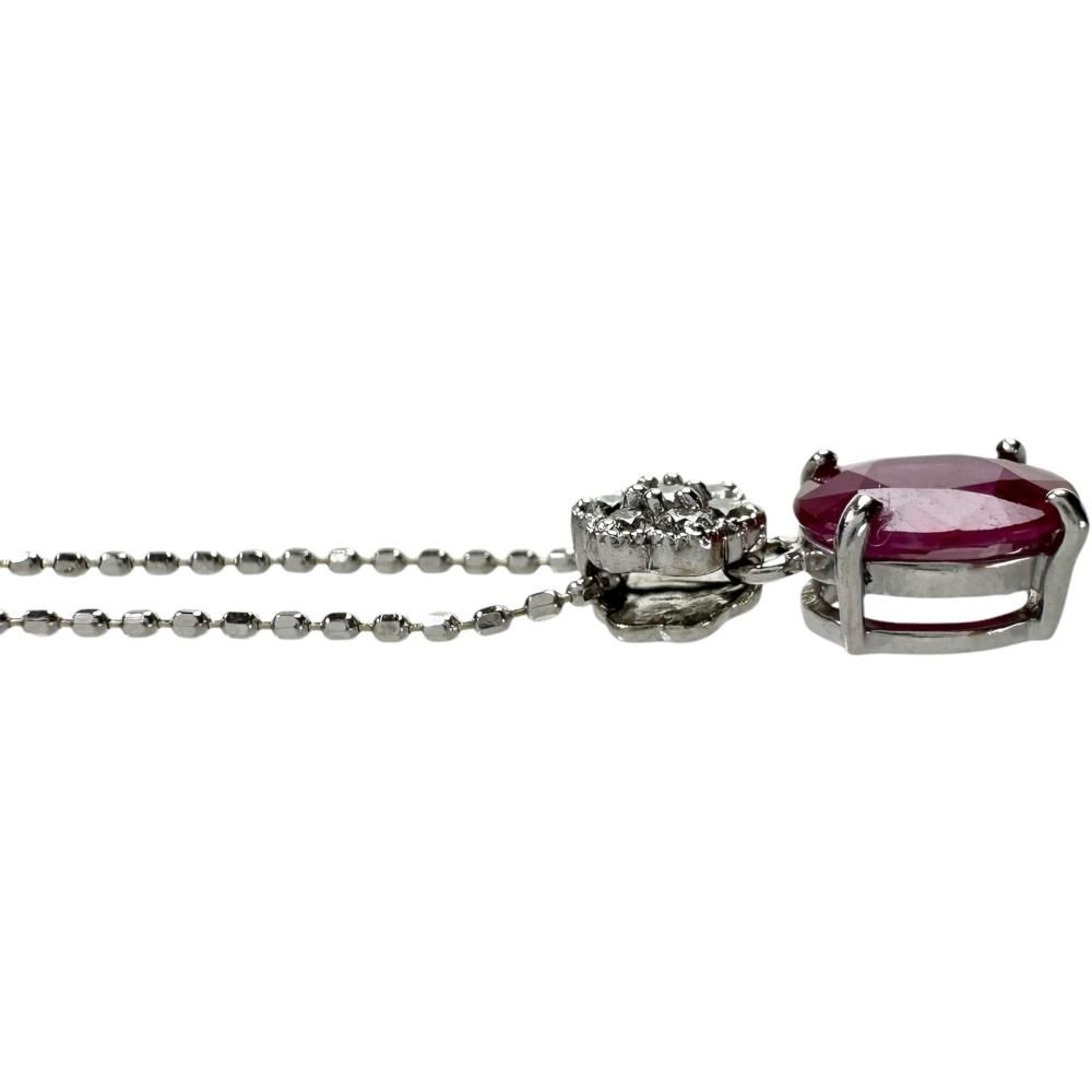 ミャンマー産ピジョン・ブラッドルビー 1.04ct ダイヤモンド 計