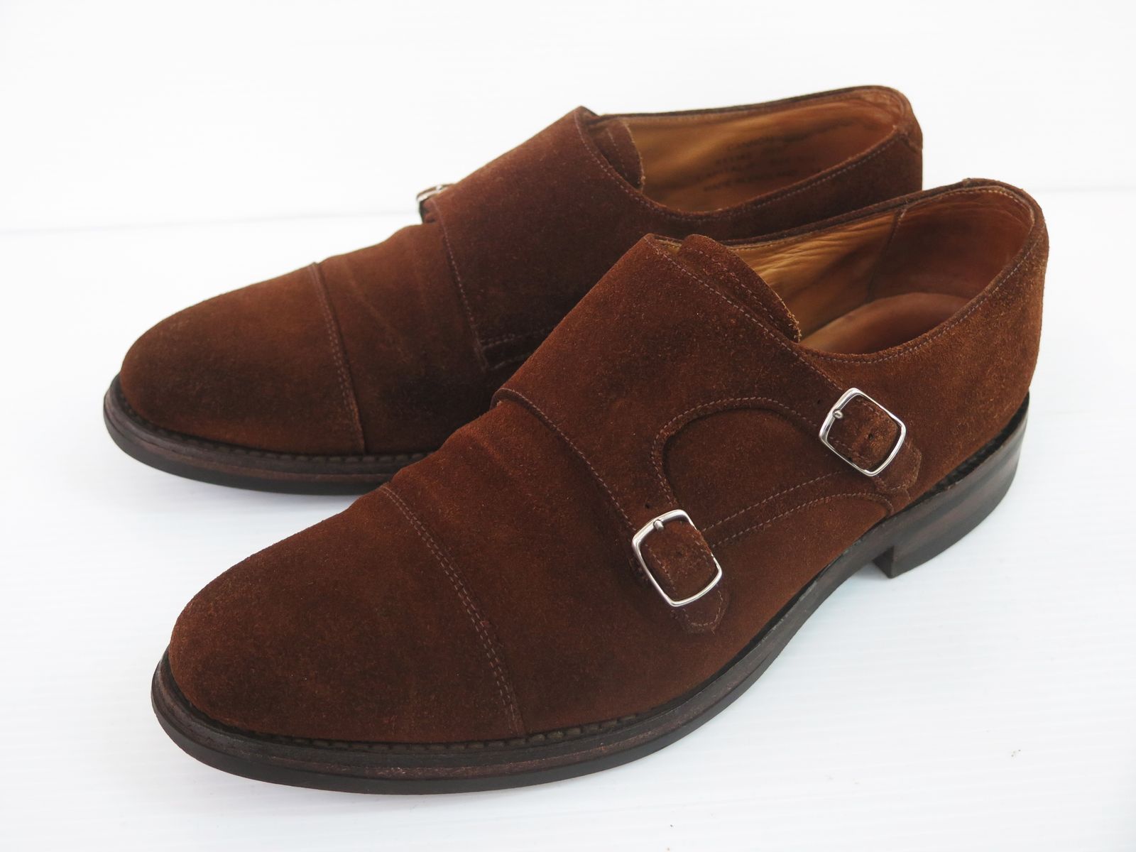 Loake×junhashimoto×nano universe ローク/ジュンハシモト/ナノユニバース 511142 14AW CANNON スエード ダブルモンクシューズ 6.5F