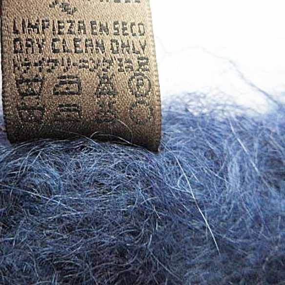 ロエベ LOEWE 美品 モヘア混 マフラー アナグラム シャギー