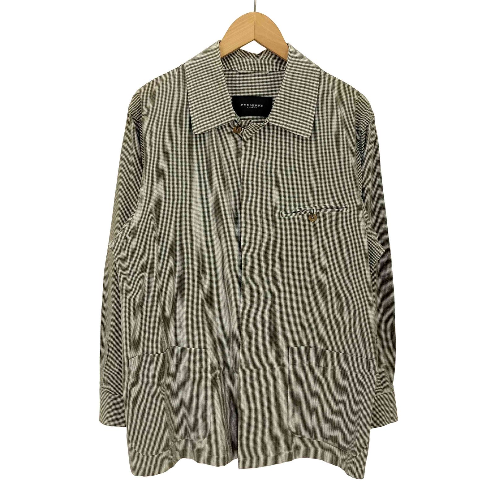 【即日発送】BURBERRY LONDON バーバリー シャツ ジャケット M バーバリーロンドン BURBERRY LONDON オープンカラー チェック L/S