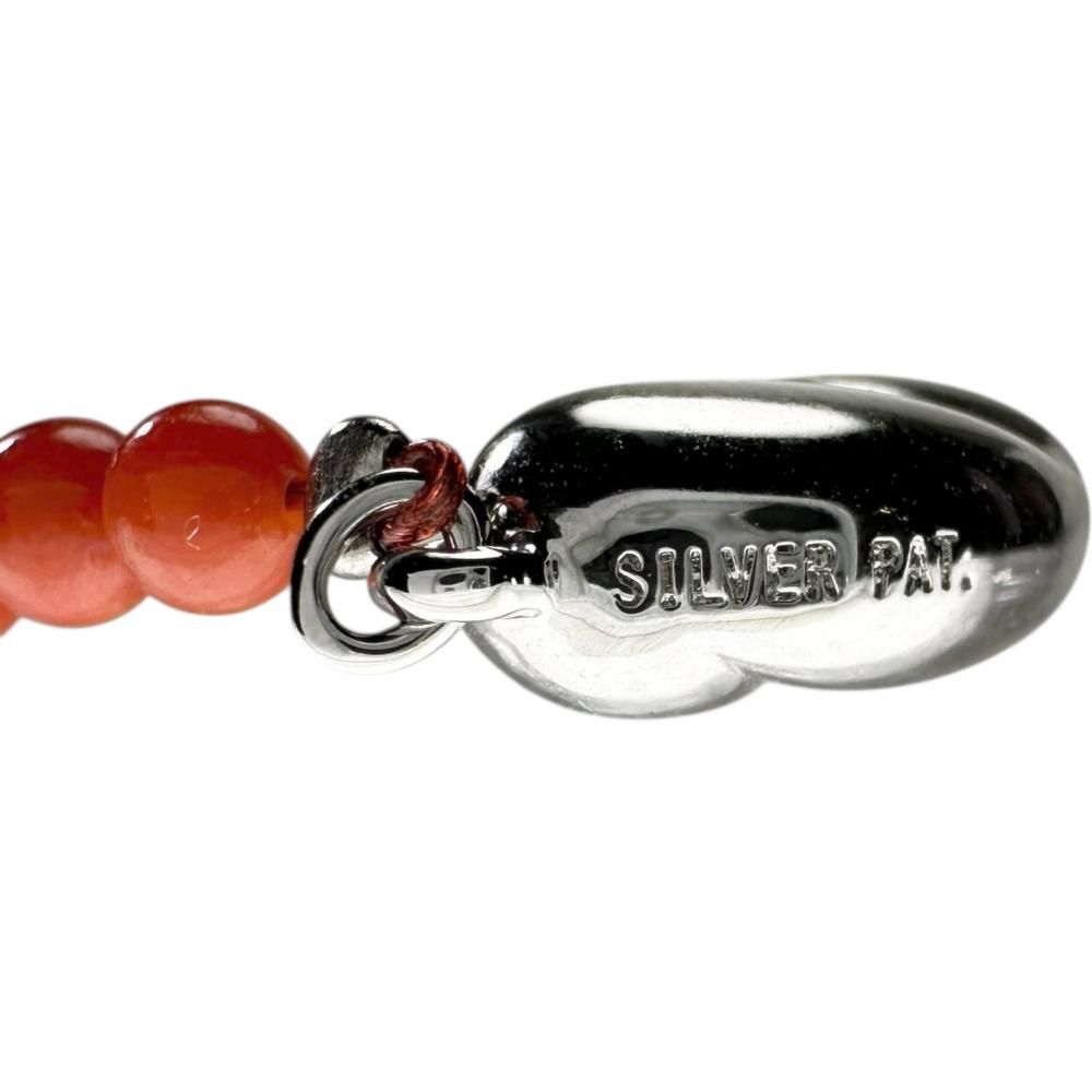 赤サンゴ約3.2～7.3mm ネックレス シルバー 15.6g 44cm レディース