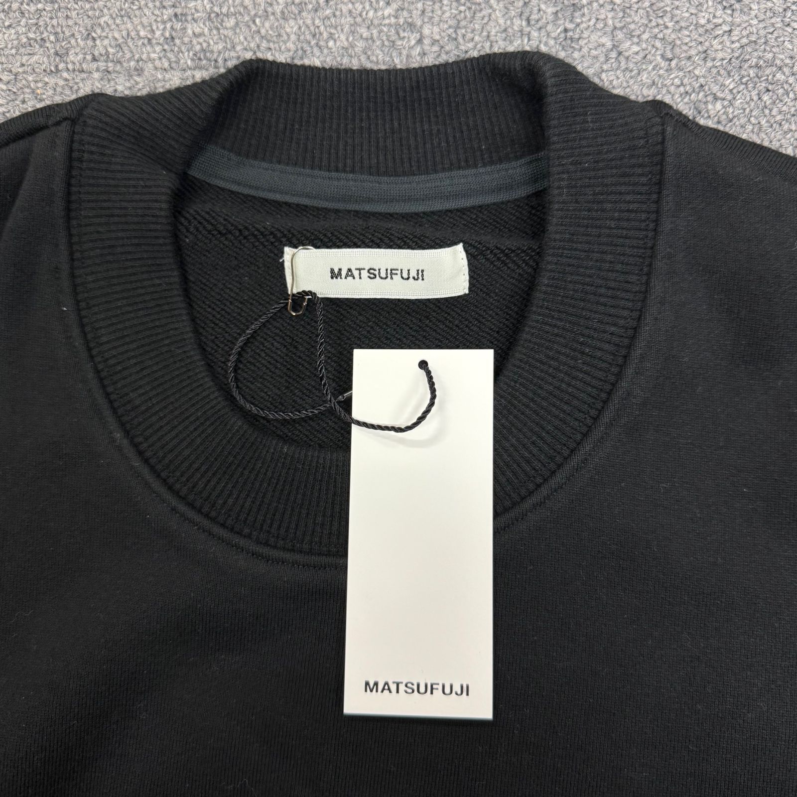 参考上代29700円 未使用品 MATSUFUJI 24SS CREW NECK SWEAT クルー 
