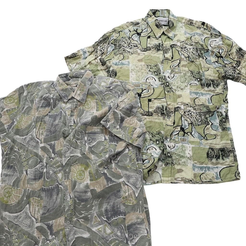 総柄 半袖シャツ