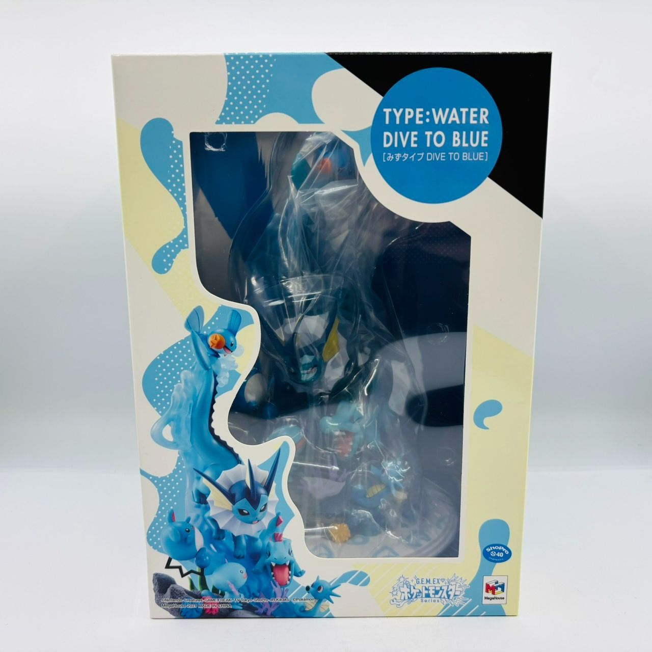 G.E.M. EX ポケットモンスター みずタイプ DIVE TO BLUE フィギュア | ポケモン メガハウス シャワーズ ミズゴロウ ウパー タッツー ワニノコ マリル