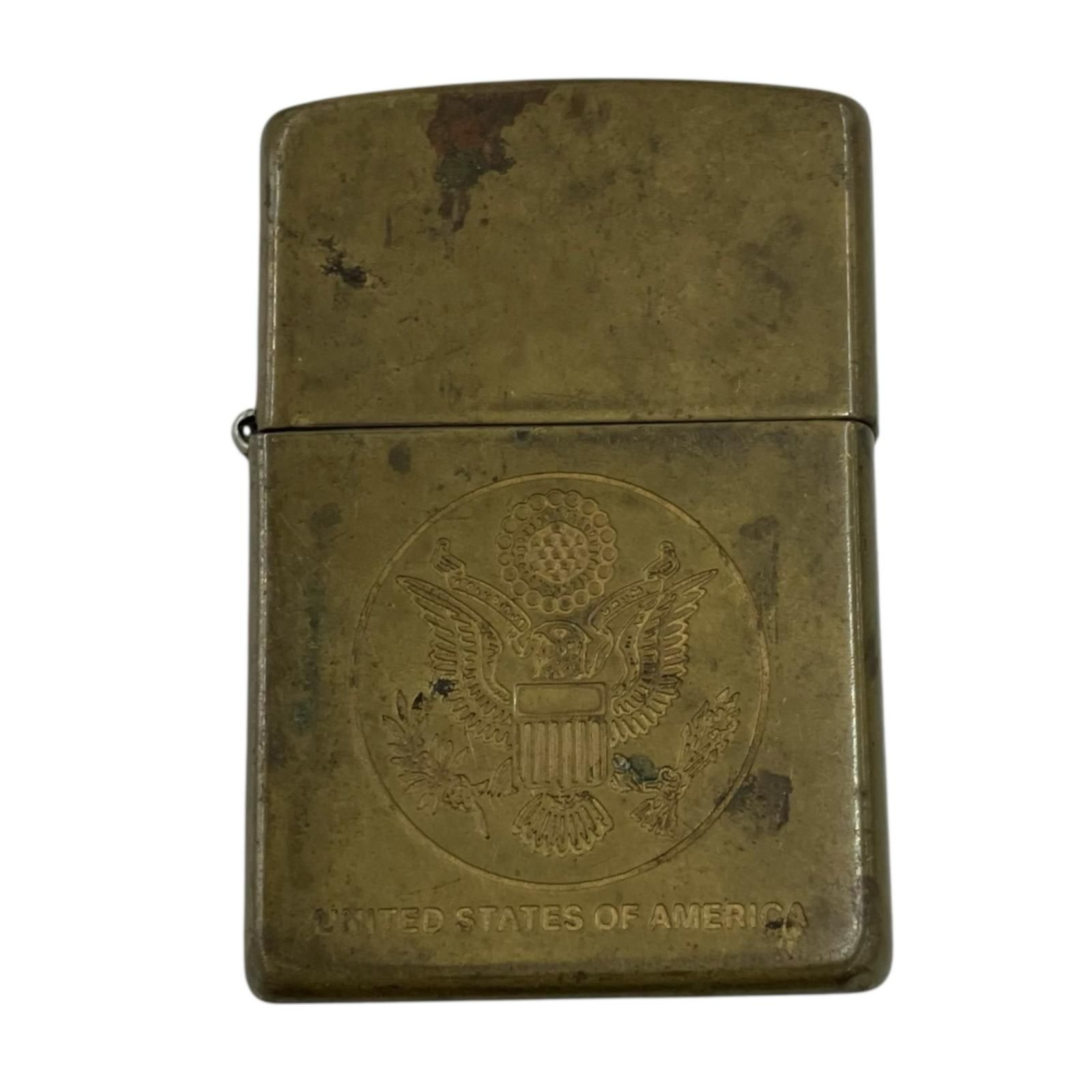 170590 現状品 ZIPPO ジッポ オイルライター ゴールドイーグル 鷹 真鍮 