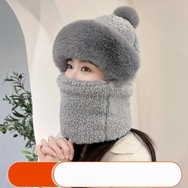 ボア帽 スキー バラクラバ キッズ ネックウォーマー レディース ファー付き 保温 防寒 スノーボード 全5色 目出しバラクラバ 帽子 フードネックウォーマー 一体型 かわいい 小顔効果 自転車 柔ら yskma602793