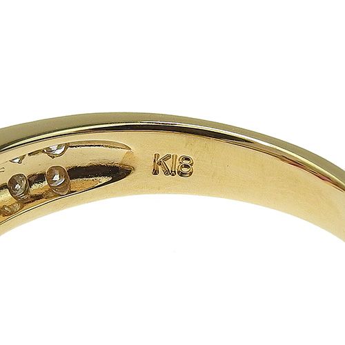 R1.0/D0.35 フラワーモチーフ ルビー ダイヤモンド リング K18  