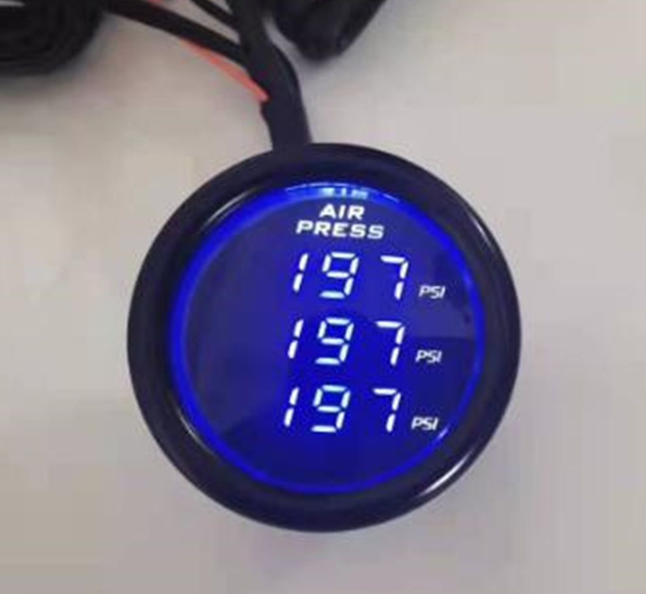 デジタルエアゲージ エアメーター 7色 5連 4輪 + タンク エアサス デジタルエアゲージ エアメーター 7色 5連 4輪 + タンク エアサス