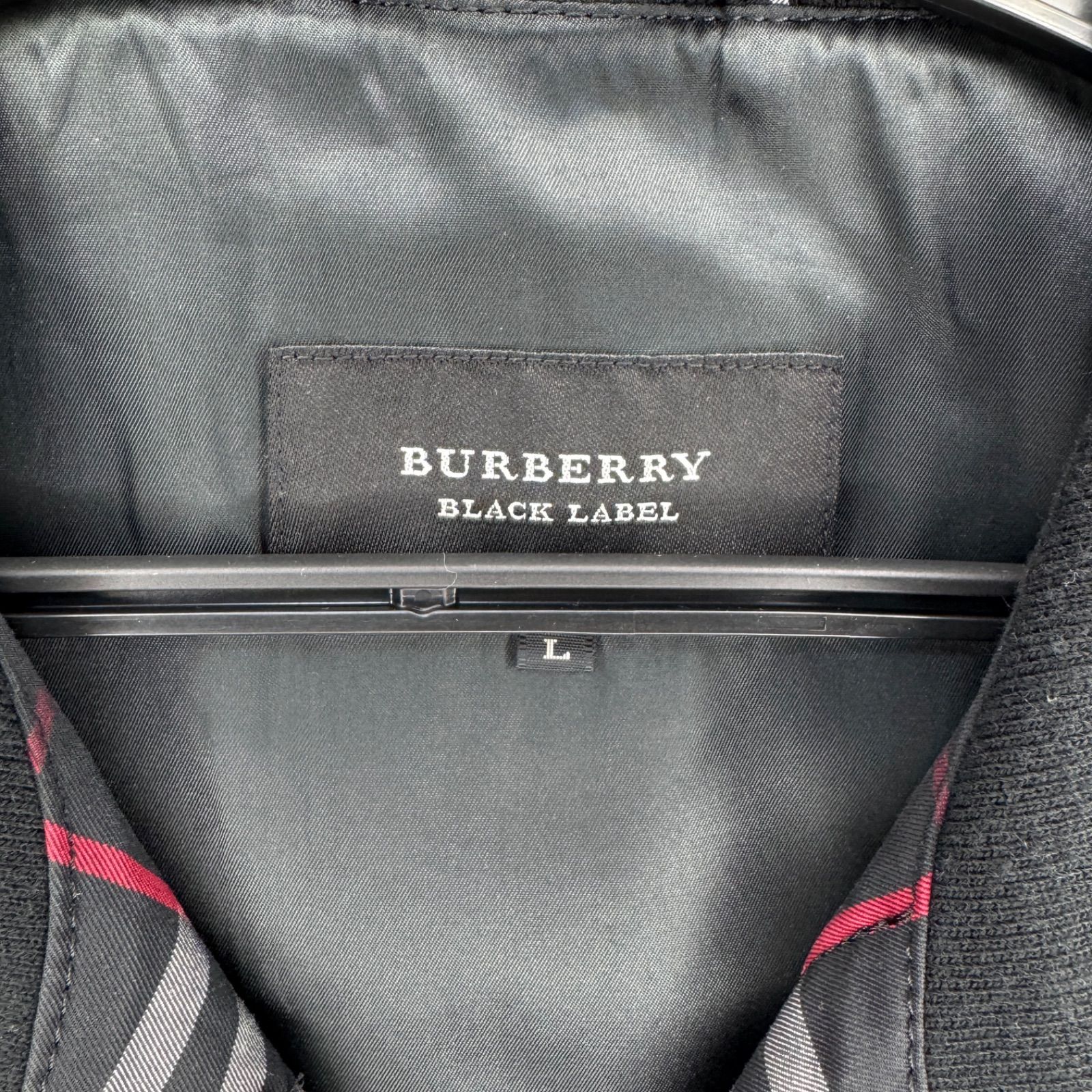 希少L バーバリーブラックレーベル ジャケット 裏地ノバチェック