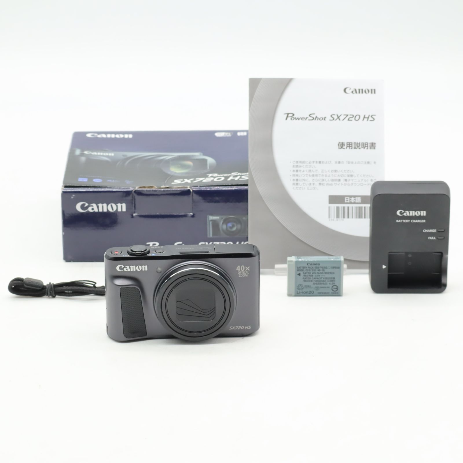 高質 箱、付属品付きの新品同様品□ほぼ新品□ SX720 PowerShot CANON デジタルカメラ