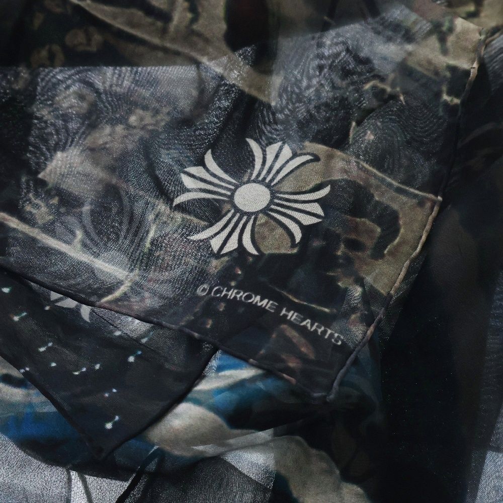 CHROME HEARTS (クロムハーツ) LIPSTONGUE ROLLING STONES SILK