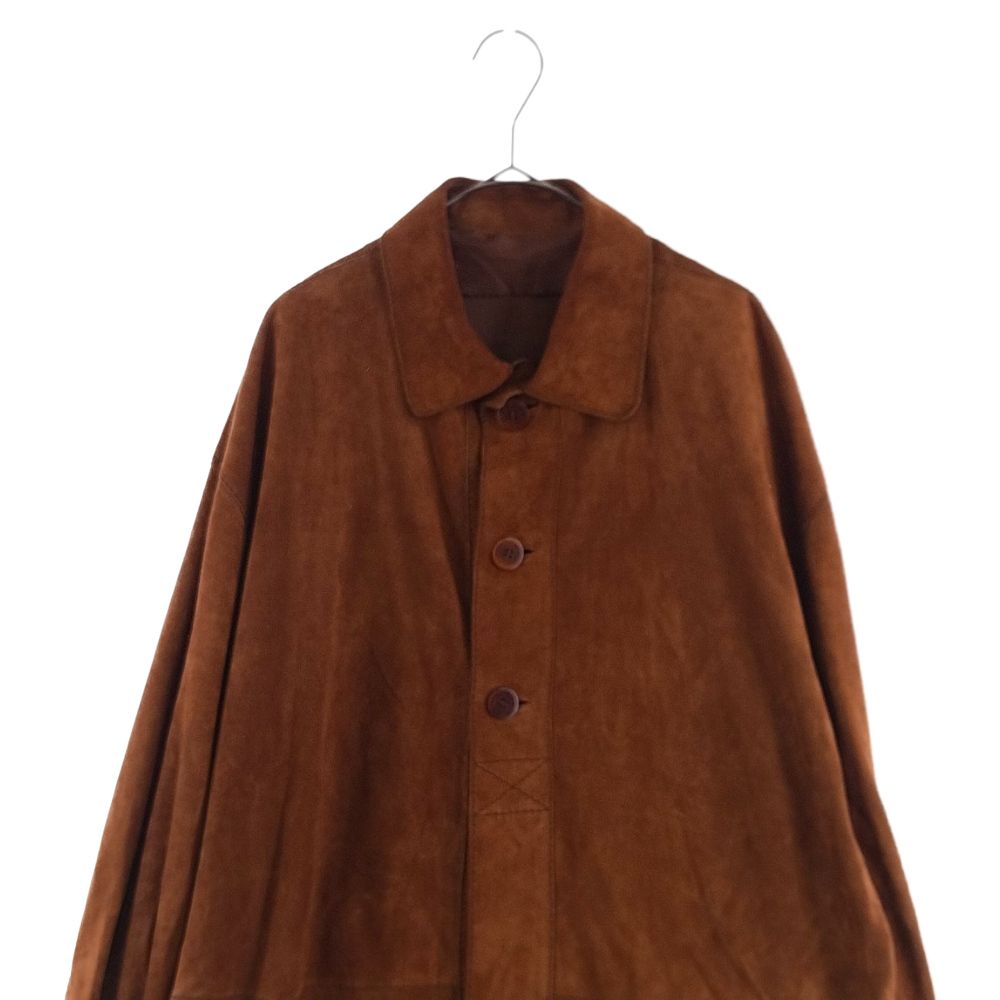 LOEWE (ロエベ) オールド スウェードレザージャケット ブラウン
