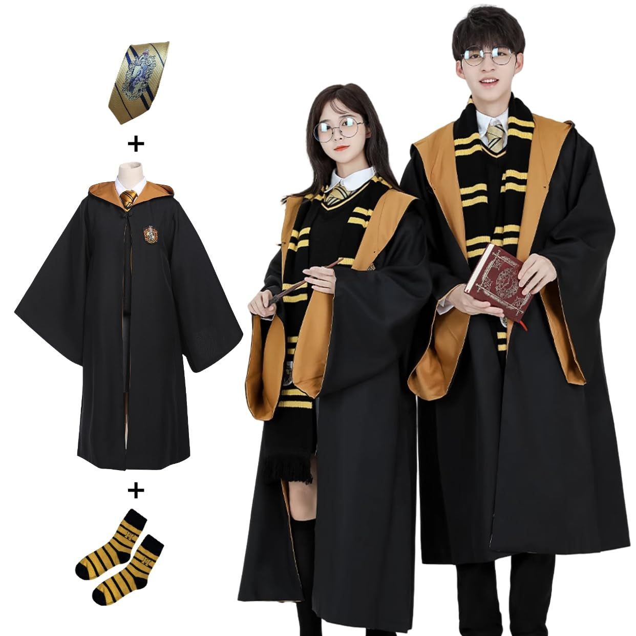 S_ハッフルパフ：3点セット Wooseibunn ハリーポッター ローブ
