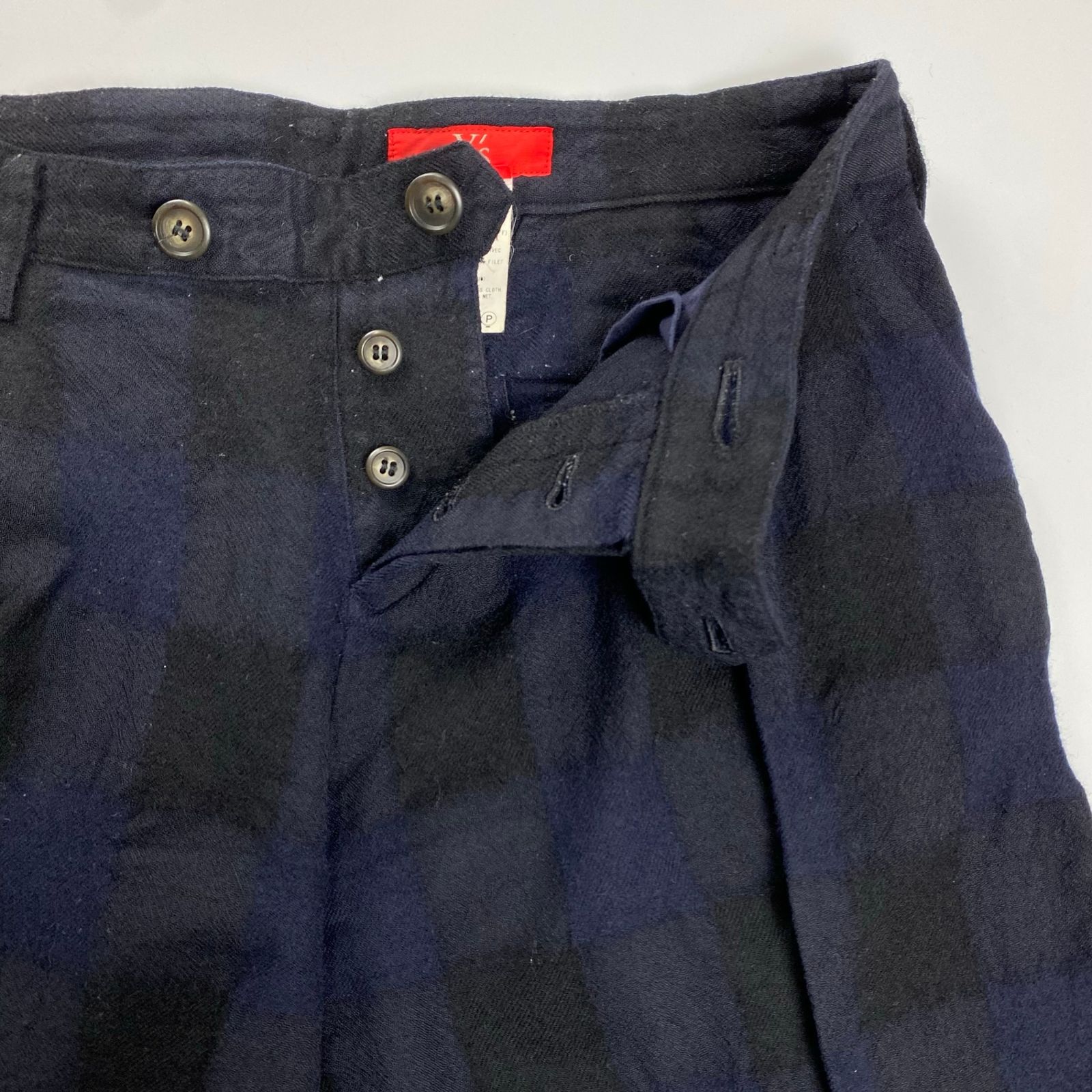 Y's ワイズ yohji yamamoto ヨウジヤマモト / ウール縮絨 チェック柄 2